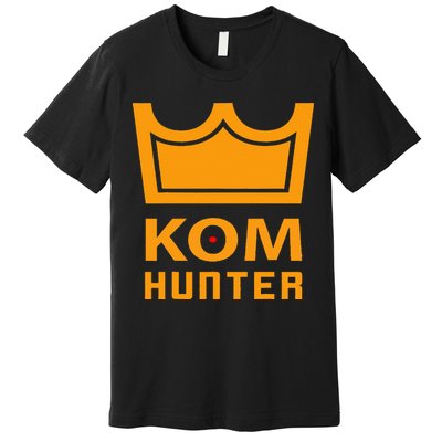 Strava King Of The Mountain Hunter Kom Bike Cycling Premium T-Shirt