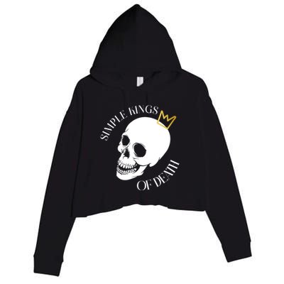 Simple Kings Of Death Crop Fleece Hoodie