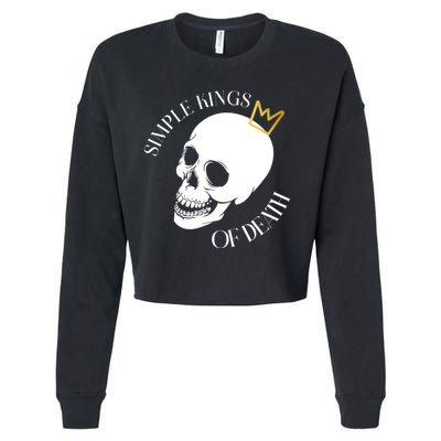 Simple Kings Of Death Cropped Pullover Crew