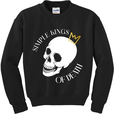 Simple Kings Of Death Kids Sweatshirt