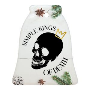 Simple Kings Of Death Ceramic Bell Ornament