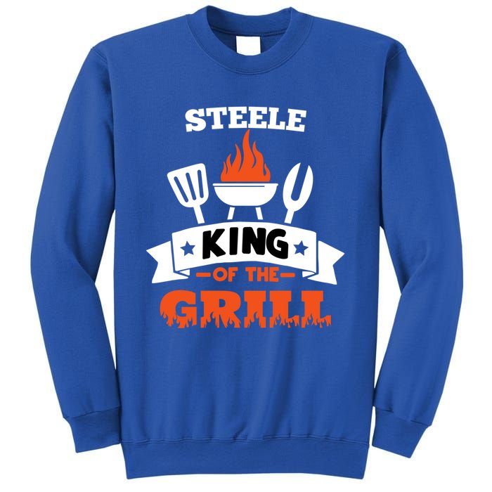 Steele King Of The Grill Grilling Bbq Chef Master Cooking Great Gift Sweatshirt