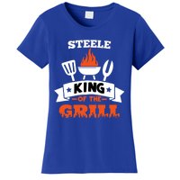 Steele King Of The Grill Grilling Bbq Chef Master Cooking Great Gift Women's T-Shirt