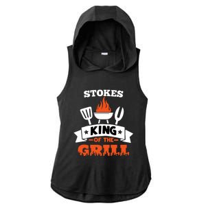 Stokes King Of The Grill Grilling Bbq Chef Master Cooking Meaningful Gift Ladies PosiCharge Tri-Blend Wicking Draft Hoodie Tank