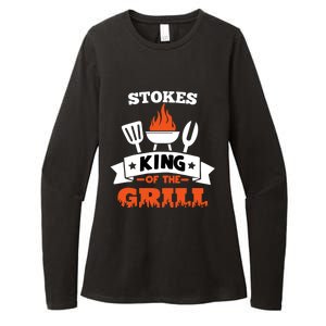 Stokes King Of The Grill Grilling Bbq Chef Master Cooking Meaningful Gift Womens CVC Long Sleeve Shirt