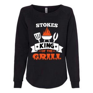 Stokes King Of The Grill Grilling Bbq Chef Master Cooking Meaningful Gift Womens California Wash Sweatshirt