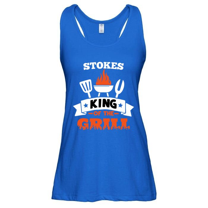 Stokes King Of The Grill Grilling Bbq Chef Master Cooking Meaningful Gift Ladies Essential Flowy Tank