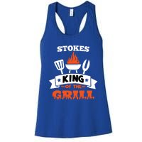 Stokes King Of The Grill Grilling Bbq Chef Master Cooking Meaningful Gift Women's Racerback Tank