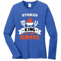 Stokes King Of The Grill Grilling Bbq Chef Master Cooking Meaningful Gift Ladies Long Sleeve Shirt