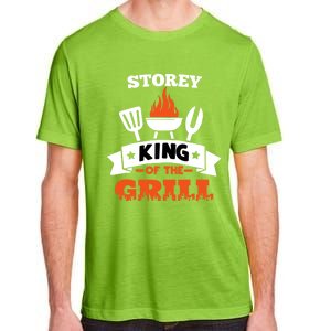 Storey King Of The Grill Grilling Bbq Chef Master Cooking Great Gift Adult ChromaSoft Performance T-Shirt