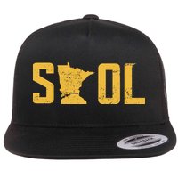 Skol Helmet Vintage Viking Logo Flatbill Hat