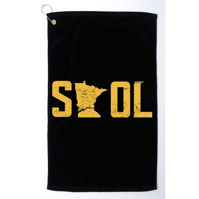 Skol Helmet Vintage Viking Logo Golf Towel
