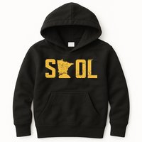 Skol Helmet Vintage Viking Logo Kids Hoodie