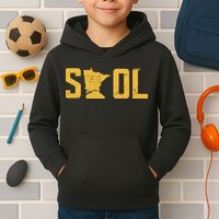 Skol Helmet Vintage Viking Logo Kids Hoodie