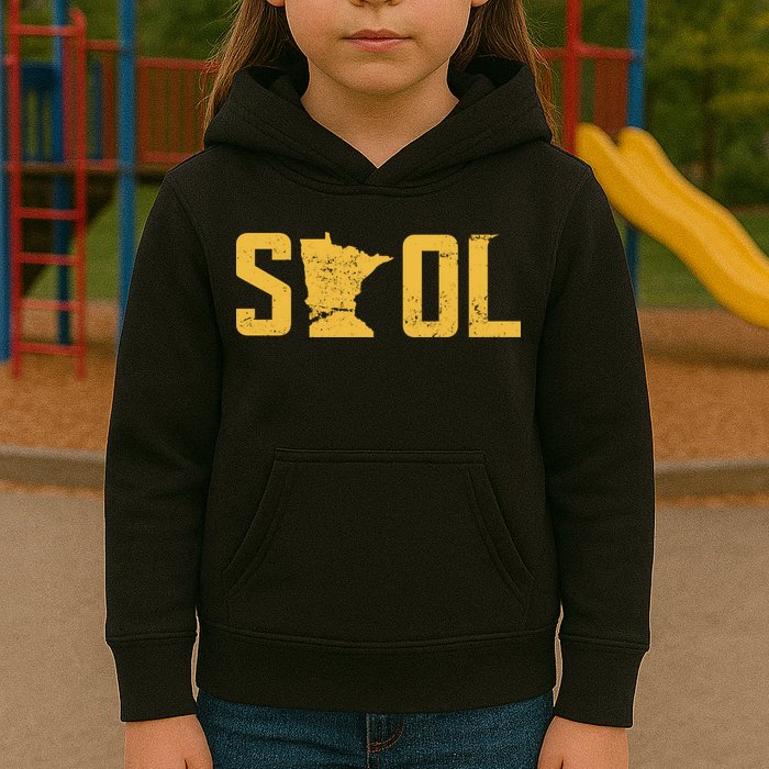 Skol Helmet Vintage Viking Logo Kids Hoodie