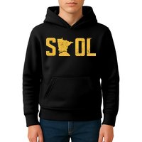 Skol Helmet Vintage Viking Logo Kids Hoodie