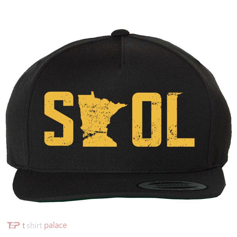 Skol Helmet Vintage Viking Logo Wool Snapback Cap