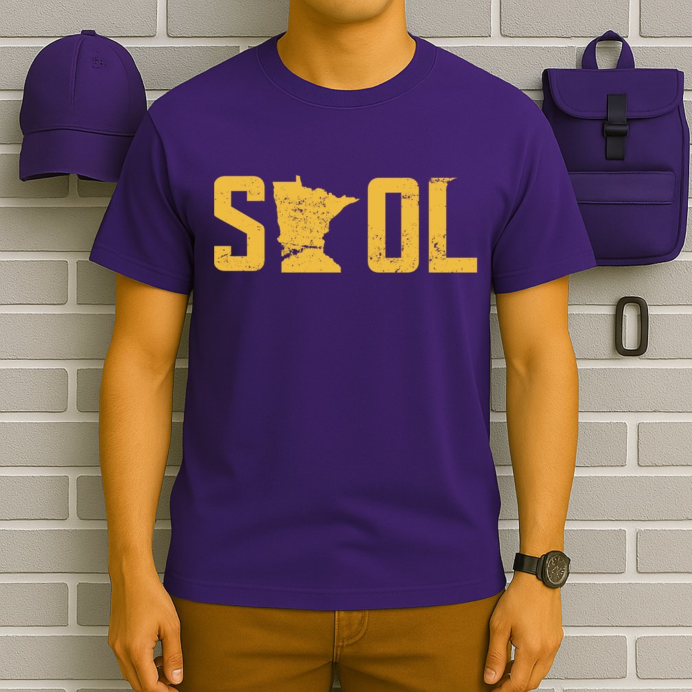 Skol Helmet Vintage Viking Logo T-Shirt