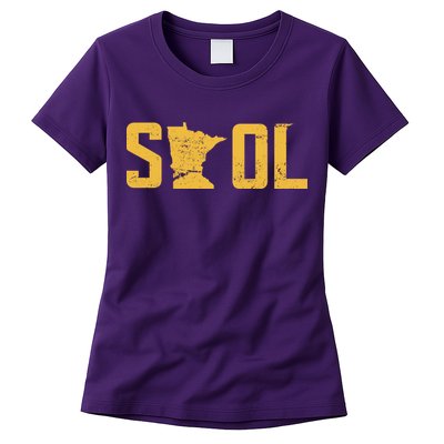 Skol Helmet Vintage Viking Logo Womens T-Shirt