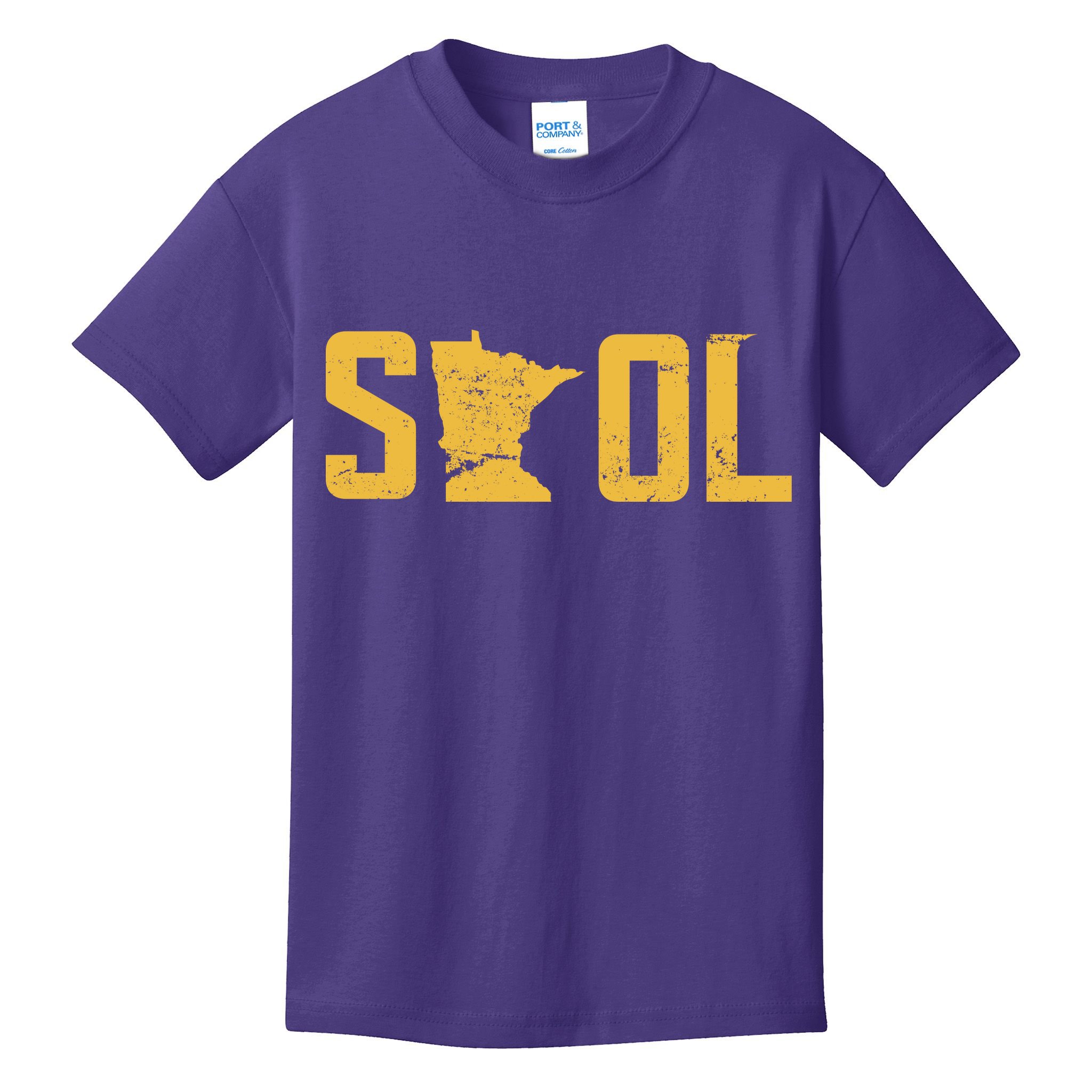 Skol Helmet Vintage Viking Logo Kids T-Shirt