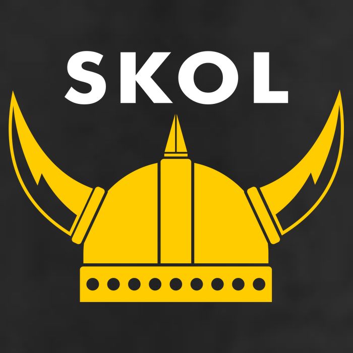 Skol Viking Helmet Minneapolis Miracle 7 Panel Mesh Trucker Snapback Hat
