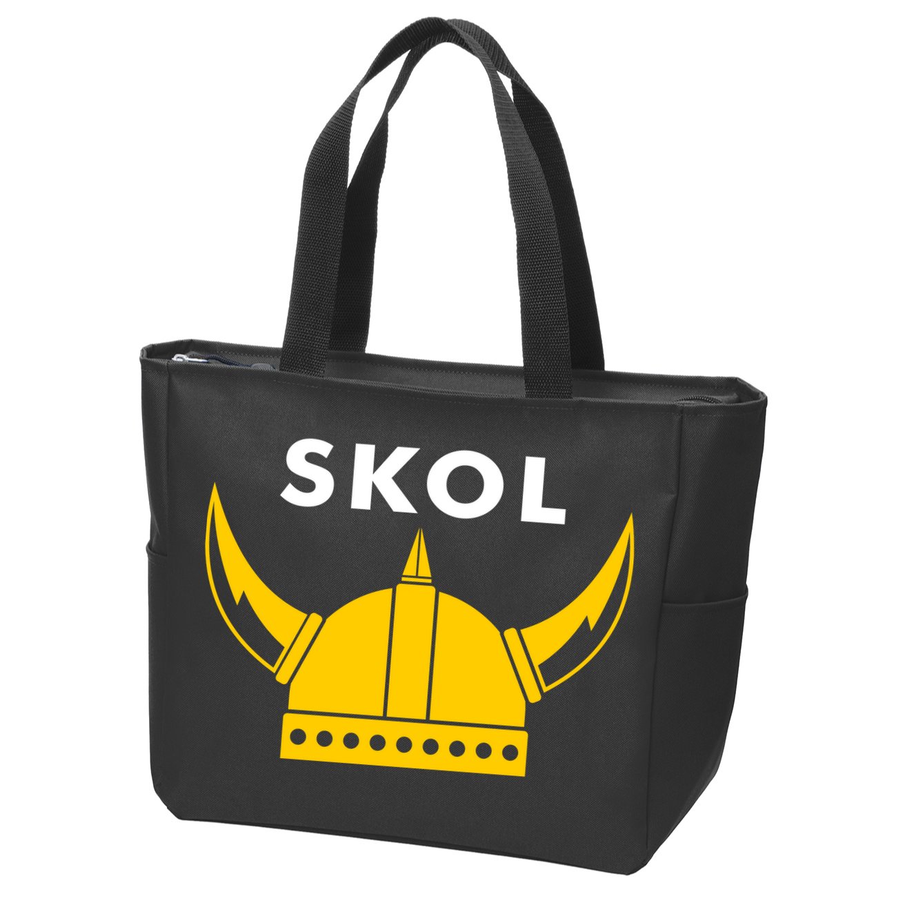 Skol Viking Helmet Minneapolis Miracle Zip Tote Bag
