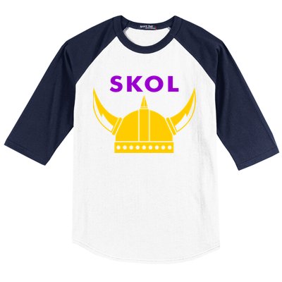 Skol Viking Helmet Minneapolis Miracle Baseball Sleeve Shirt