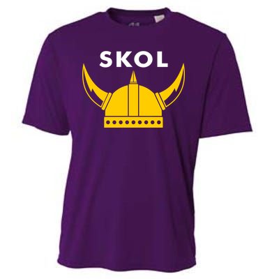 Skol Viking Helmet Minneapolis Miracle Cooling Performance Crew T-Shirt