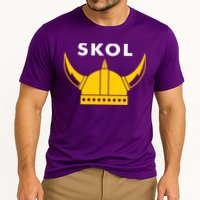 Skol Viking Helmet Minneapolis Miracle Cooling Performance Crew T-Shirt