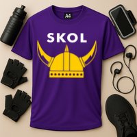 Skol Viking Helmet Minneapolis Miracle Cooling Performance Crew T-Shirt
