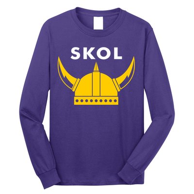 Skol Viking Helmet Minneapolis Miracle Long Sleeve Shirt