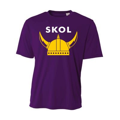 Skol Viking Helmet Minneapolis Miracle Performance Sprint T-Shirt