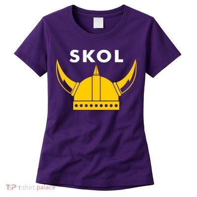 Skol Viking Helmet Minneapolis Miracle Womens T-Shirt