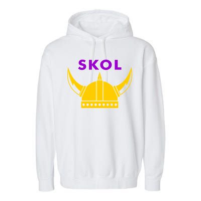 Skol Viking Helmet Minneapolis Miracle Garment-Dyed Fleece Hoodie