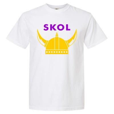 Skol Viking Helmet Minneapolis Miracle Garment-Dyed Heavyweight T-Shirt