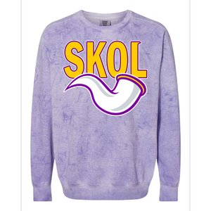 Skol Viking Horn Colorblast Crewneck Sweatshirt