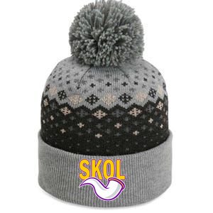 Skol Viking Horn The Baniff Cuffed Pom Beanie