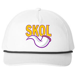 Skol Viking Horn Snapback Five-Panel Rope Hat