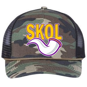 Skol Viking Horn Retro Rope Trucker Hat Cap