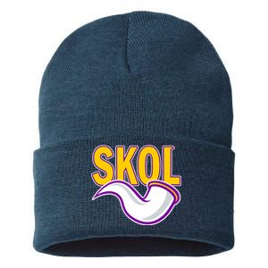 Skol Viking Horn Sustainable Knit Beanie