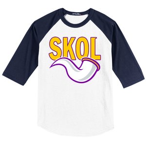 Skol Viking Horn Baseball Sleeve Shirt