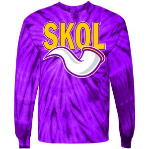 Skol Viking Horn Tie-Dye Long Sleeve Shirt