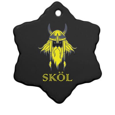 SKOL Viking Nordic Scandinavian Ceramic Star Ornament