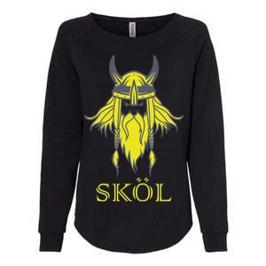 SKOL Viking Nordic Scandinavian Womens California Wash Sweatshirt