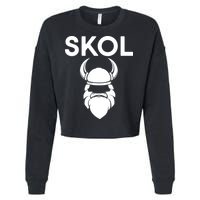 Skol Vikings  Cropped Pullover Crew
