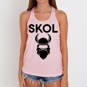 Skol Vikings  Women's Knotted Racerback Tank