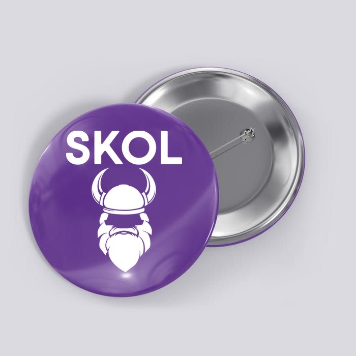 Skol Vikings  Button