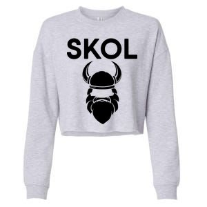 Skol Vikings  Cropped Pullover Crew