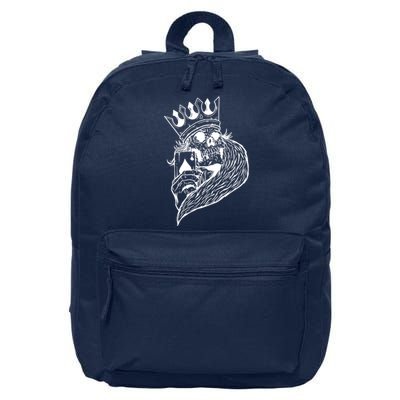 Skeleton King Poker 16 in Basic Backpack