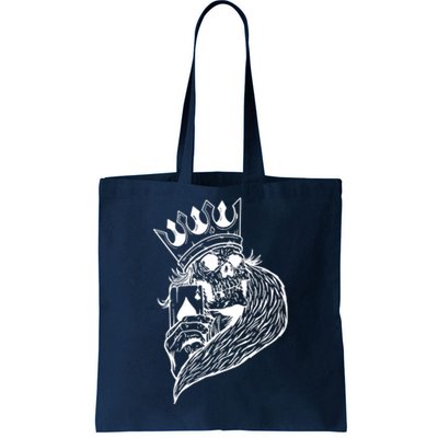 Skeleton King Poker Tote Bag